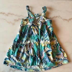 🌸 4/$15 Carter's Turquoise Floral Tank Dress